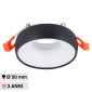 V-Tac VT-980 Portafaretto Rotondo Fisso da Incasso per Lampadine GU10 e GU5.3 (MR16) Nero e Bianco - SKU 6695 [TERMINATO]