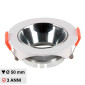 Immagine 1 - V-Tac VT-931 Portafaretto Rotondo Fisso da Incasso per Lampadine GU10 e GU5.3 (MR16) Bianco e Cromo - SKU 6647