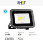 Immagine 2 - Bot Lighting Shot Faro LED 20W Faretto SMD IP65 Colore Nero - mod. AKRONII20NLV