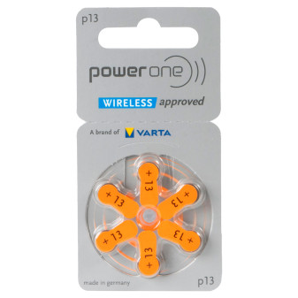 Powerone Misura 13 - Blister 6 Batterie per Protesi Acustiche