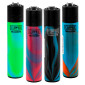 Clipper Large Accendino Grande con Fantasia Blue Nebula Mix - Serie da 4 Accendini