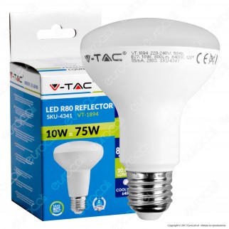 V-Tac VT-1894 Lampadina LED E27 10W Bulb Reflector R80 - SKU 4339 /
