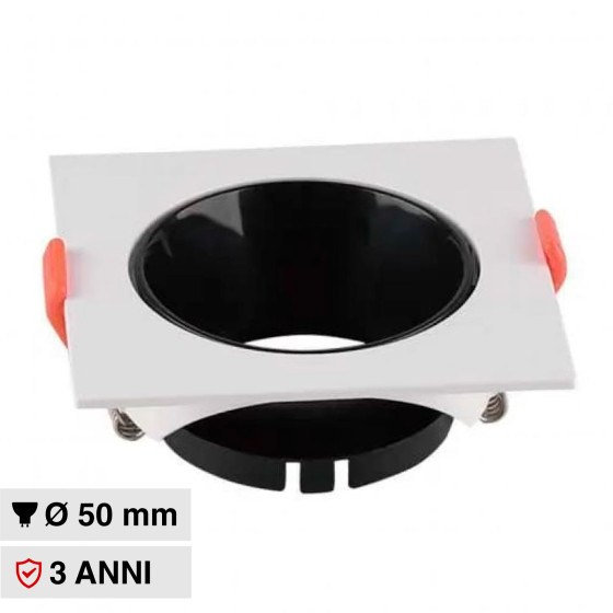 Portafaretto da Incasso per GU10 e GU5.3 V-Tac VT-932 Portafaretto da Incasso per GU10 e GU5.3 V-Tac VT-932