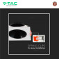 Immagine 7 - V-Tac VT-932 Portafaretto Quadrato Fisso da Incasso per Lampadine GU10 e GU5.3 (MR16) Bianco e Nero - SKU 6651