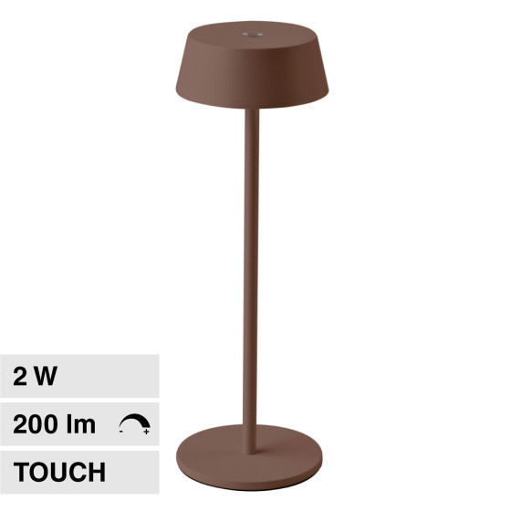 VT-7562 Lampada LED da Tavolo Touch Dimmerabile Corten V-Tac VT-7562 Lampada LED da Tavolo Touch Dimmerabile Corten V-Tac