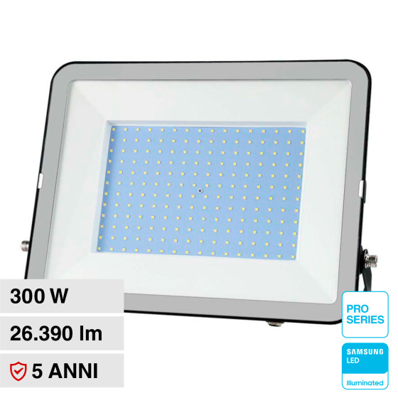 V-Tac Pro VT-44300 Faro LED 300W SMD IP65 Nero V-Tac Pro VT-44300 Faro LED 300W SMD IP65 Nero