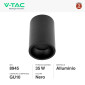 Immagine 2 - V-Tac VT-802-B Portafaretto Rotondo per Lampadine GU10 in Alluminio Colore Nero - SKU 8945