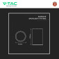 Immagine 5 - V-Tac VT-802-B Portafaretto Rotondo per Lampadine GU10 in Alluminio Colore Nero - SKU 8945