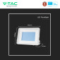 Immagine 8 - V-Tac Pro VT-44300 Faro LED 300W Faretto SMD IP65 Chip Samsung Colore Bianco - SKU 10033 / 10034
