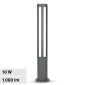 V-Tac VT-820 Lampada LED da Giardino 10W COB CREE Lampione Bollard da Terra IP65 Colore Grigio - SKU 218328