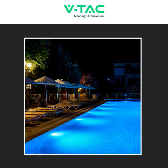 VT-12135 Lampada LED PAR56 35W IP68 da Piscina 12V in Vetro V-Tac