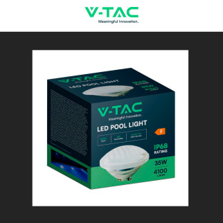 VT-12135 Lampada LED PAR56 35W IP68 da Piscina 12V in Vetro V-Tac