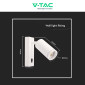 Immagine 5 - V-Tac VT-429 Portafaretto da Muro con Portalampada Attacco GU10 Applique Colore Bianco- SKU 10295