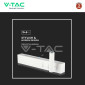 Immagine 5 - V-Tac VT-2953 Lampada LED da Parete Doppia Sorgente 3W + 6W LED COB CREE Applique Orientabile Colore Bianco - SKU 211488