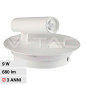 V-Tac VT-2963 Lampada LED da Parete Doppia Sorgente 3W + 6W LED COB CREE Applique Orientabile Colore Bianco - SKU 211489