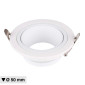 Immagine 1 - V-Tac VT-429 Portafaretto Rotondo Orientabile da Incasso per Lampadine GU10 e GU5.3 (MR16) Bianco - SKU 10296