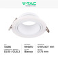 Immagine 2 - V-Tac VT-429 Portafaretto Rotondo Orientabile da Incasso per Lampadine GU10 e GU5.3 (MR16) Bianco - SKU 10296