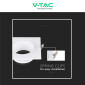 Immagine 8 - V-Tac VT-443 Portafaretto Quadrato Orientabile da Incasso per Lampadine GU10 e GU5.3 (MR16) Bianco - SKU 10297