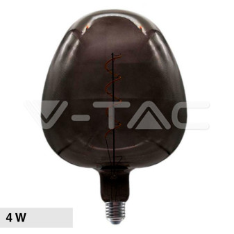 V-Tac VT-2263 Lampadina LED E27 4W Filament in Vetro Oscurato Forma Mela...