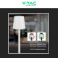 Immagine 8 - V-Tac VT-7703 Lampada LED da Tavolo 3W Touch Dimmerabile Batteria Ricaricabile con USB C Colore Bianco - SKU 10191 / 10192