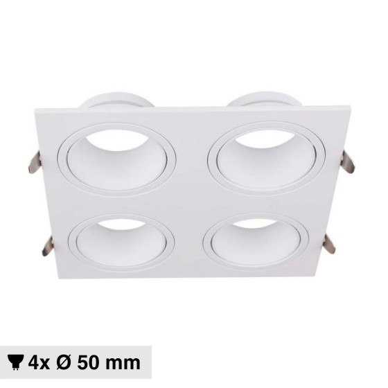 Portafaretto GU10 GU5.3 (MR16) Bianco Orientabile V-Tac VT-442 Portafaretto GU10 GU5.3 (MR16) Bianco Orientabile V-Tac VT-442