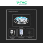 Immagine 6 - V-Tac VT-5050 Striscia LED Flessibile Smart RGB 65W SMD 60 LED/m 24V con Controller e Telecomando - Bobina da 5m - SKU 23145