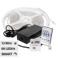 Immagine 1 - V-Tac VT-5050 Striscia LED Flessibile Smart RGB 65W SMD 60 LED/m 24V IP65 con Controller e Telecomando - Bobina 5m - SKU 23146