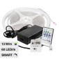 V-Tac VT-5050 Striscia LED Flessibile Smart RGB 65W SMD 60 LED/m 24V IP65 con Controller e Telecomando - Bobina 5m - SKU 23146
