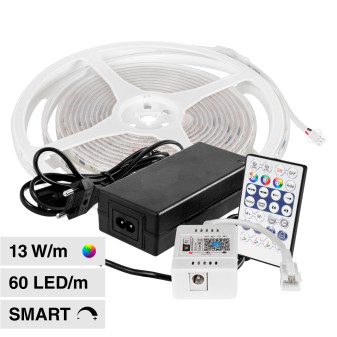 VT-5050-60 Striscia LED Flessibile Smart RGB con Telecomando 65W V-Tac