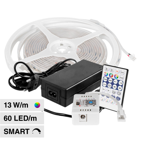 VT-5050-60 Striscia LED Flessibile Smart RGB con Telecomando 65W V-Tac VT-5050-60 Striscia LED Flessibile Smart RGB con Telecomando 65W V-Tac