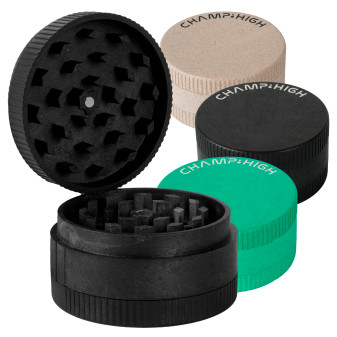 Champ High Grinder Tritatabacco 3 Parti Plastica Biodegradabile