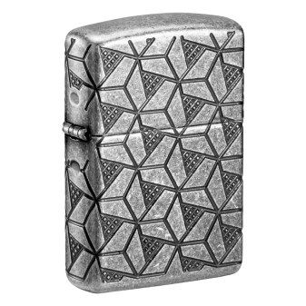 Zippo Accendino a Benzina Ricaricabile ed Antivento con Fantasia Geometric...