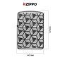 Immagine 4 - Zippo Accendino a Benzina Ricaricabile ed Antivento con Fantasia Geometric Pattern Design - mod. 49883