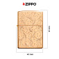 Immagine 4 - Zippo Accendino a Benzina Ricaricabile ed Antivento con Fantasia Swirl Pattern Design - mod. 48067