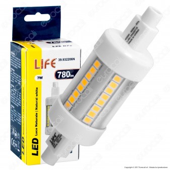 Life Lampadina LED R7s L78 7W Bulb Tubolare - mod. 39.932206C /