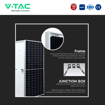 Pannelli Solari Fotovoltaici 450W 144 Celle IP68 V-Tac