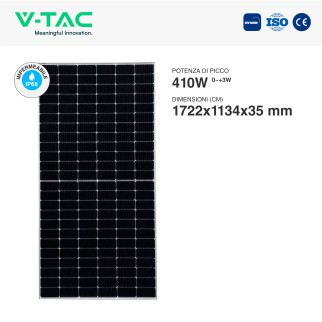 Pannelli Solari Fotovoltaici 410W IP68 V-Tac