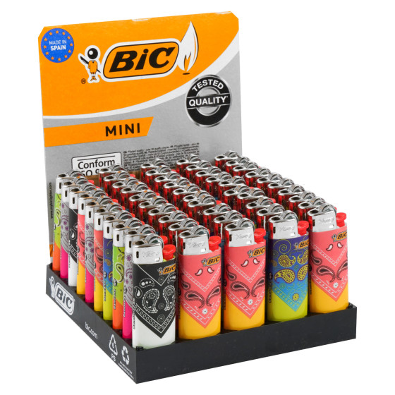 Bic Mini J25 Fantasia Bandana - Box da 50 Accendini Bic Mini J25 Fantasia Bandana - Box da 50 Accendini