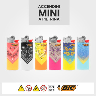 Bic Mini J25 Fantasia Bandana - Box da 50 Accendini