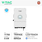 Immagine 2 - V-Tac Inverter Fotovoltaico Trifase Ibrido On-Grid / Off-Grid 6kW Garanzia 10 Anni Display LCD Certificato CEI 0-21 - SKU 11788