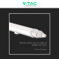 Immagine 12 - V-Tac VT-80060 Tubo LED 18W SMD Lampadina 60cm Plafoniera Linkabile IP65 - SKU 23087 / 23088