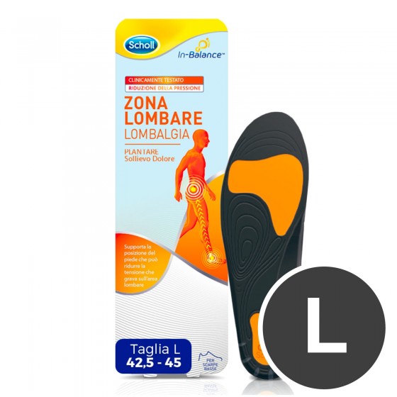 Scholl Plantare Sollievo Dolore Zona Lombare - Taglia L Scholl Plantare Sollievo Dolore Zona Lombare - Taglia L