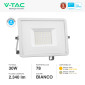 Immagine 4 - V-Tac VT-30 Faro LED 30W IP65 SMD Chip Samsung Colore Bianco - SKU 21403 / 21404