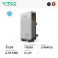 Immagine 2 - V-Tac VT-48100 Batteria BMS LiFePO4 51.2V 100Ah 5.12kWh IP65 per Inverter Impianto Fotovoltaico CEI 0-21 - SKU 11524