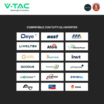 VT-48100 Batteria LiFePO4 5.12KWh IP65 Fotovoltaico V-Tac