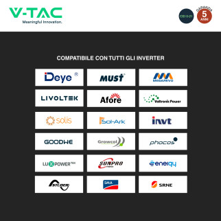 VT-48100 Batteria LiFePO4 5.12KWh IP65 Fotovoltaico V-Tac