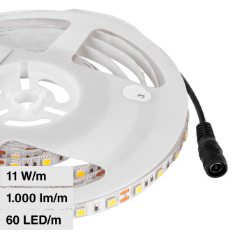 V-Tac VT-5050 Striscia LED Flessibile 55W SMD5050 Monocolore 60 LED/m 12V -...