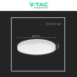 Immagine 9 - V-Tac VT-8630 Plafoniera LED Rotonda 36W SMD IP44 Colore Bianco - SKU 76211 /  76221 / 76231