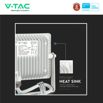 VT-20 Faro LED Floodlight 20W SMD Chip Samsung IP65 V-Tac