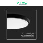 Immagine 10 - V-Tac VT-8630 Plafoniera LED Rotonda 36W SMD IP44 con Sensore di Movimento e Crepuscolare Colore Nero - SKU 76711